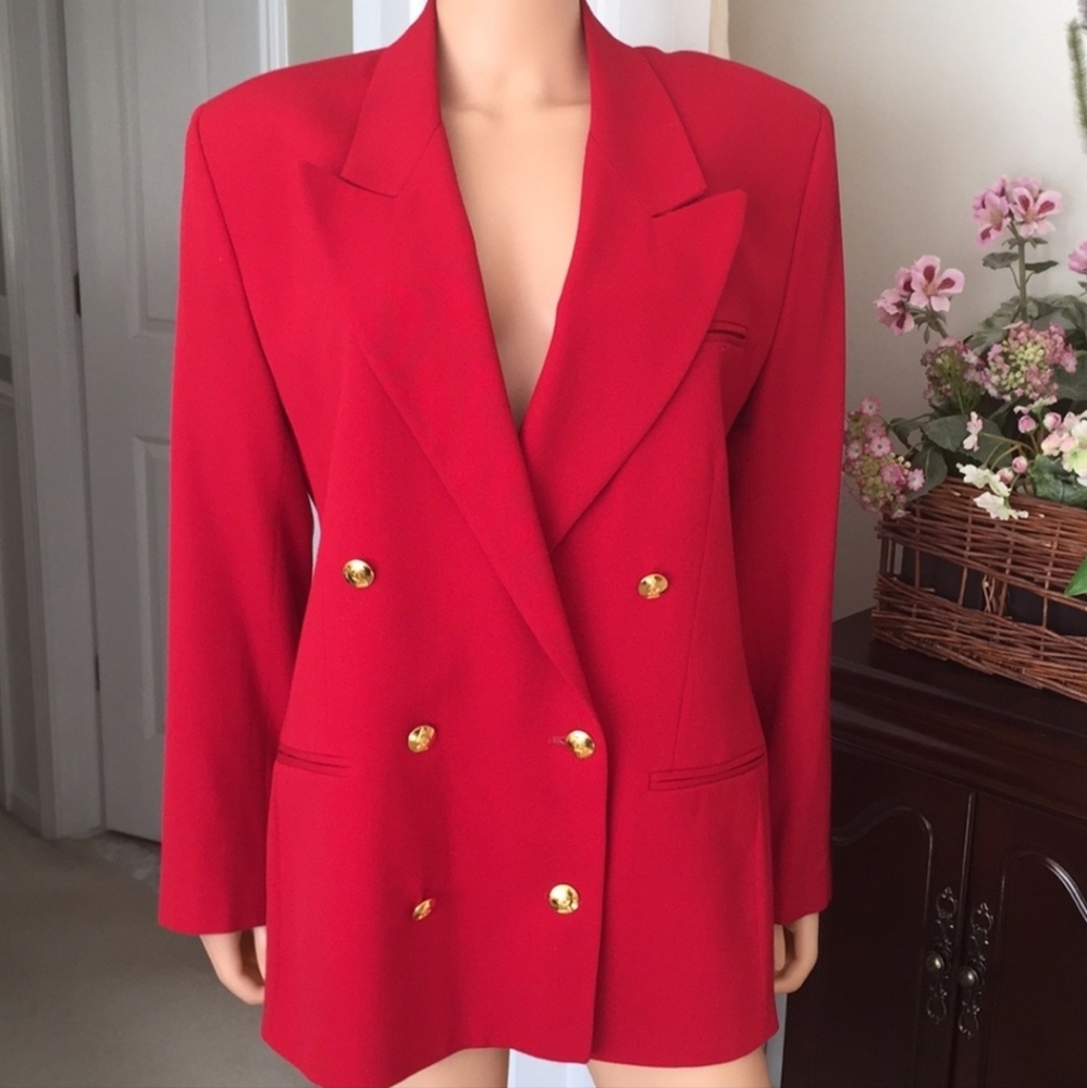 Austin Reed red double breasted blazer